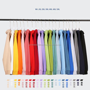 Printemps et automne pas cher 21 couleurs pull à capuche uni logo personnalisé imprimé couleur pure vierge unisexe femmes hommes sweats à capuche - Product Image 2