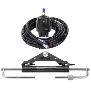 Sistema di sterzo idraulico marino a 4 tempi da 150 CV con cilindro di bloccaggio a due vie e pompa timone - Product Image 1