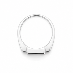 Anillo de Plata de Ley 925 con Micro Pavé Cuadrado de Circonita Cúbica para Hombre, Regalo para Boda o Fiesta, Acabado Pulido de Alto Brillo - Product Image 5