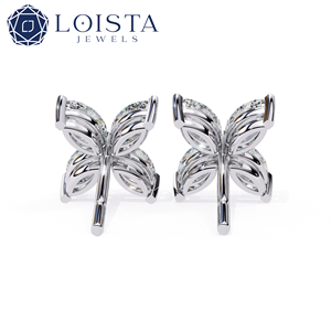 Diamant de laboratoire taille marquise pour boucles d'oreilles de fiançailles avec certificat IGI, bijoux de luxe pour femme - Product Image 3