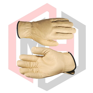 Gants de sécurité en cuir pour conducteur, couleur et logo personnalisables, pour travaux extérieurs, antidérapants, résistants aux déchirures, respirants, sans silicone, anti-coupure - Product Image 6