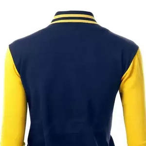 Veste Letterman personnalisée à boutons recouverts, légère, pour l'hiver - Product Image 6