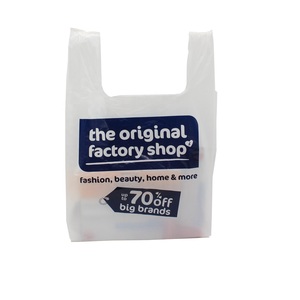 Bolsas de compras de polietileno de baja y alta densidad OEM/ODM, duraderas, para el mercado vietnamita, tipo camiseta. - Product Image 3