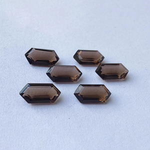 ควอตซ์รมควันคุณภาพ AAA+ ทรงหกเหลี่ยมขนาดใหญ่เจียระไนอย่างประณีต สำหรับทำเครื่องประดับ - Product Image 4