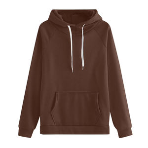 Conjunto de sudadera con capucha y pantalones deportivos para mujer, color marrón, informal, de punto, de manga larga, para otoño - Product Image 3