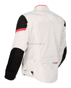 Veste de moto en toile tricotée 2026 avec coutures thermocollées respirantes, style motard, fermeture éclair frontale - Product Image 4