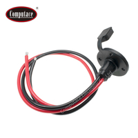 Câble d'extension adaptateur de panneau solaire à connexion rapide SAE en PVC résistant aux intempéries, montage encastré, rouge/noir, 12-24V, équipement électrique