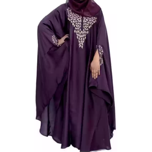 Abaya Musulmana de Seda Transpirable y Antiestática, Hecha a Medida, al por Mayor, Vestido Casual, Modesto y Elegante para Mujer, Estilo Invernal, Kaftan Abaya Qatari - Product Image 6