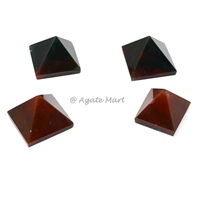 Großhandel Natur polierter Stein Schwarz Achat Pyramide Kristall pyramide Heilung Energie Sound Ägyptische Pyramiden für Meditation
