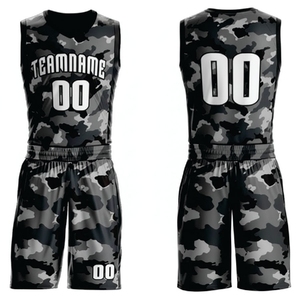 Durable Basket Ball Uniforms with Athletic Style Quick Dry Jersey and Shorts for Players - Product Image 3