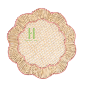 Set de table en corde de papier de qualité supérieure pour une décoration élégante de table florale, idéal pour les mariages, les événements et la décoration intérieure. Fabriqué au Vietnam. - Product Image 1