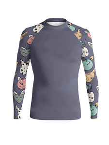 Rashguard MMA pour femmes, manches longues, coupe ajustée, vêtements de compression, impression personnalisée - Product Image 5