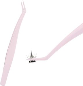 Pinzas Profesionales para Extensión de Pestañas, Pinzas para Pestañas con Logotipo Personalizado, Pinzas de Acero Inoxidable - Product Image 2