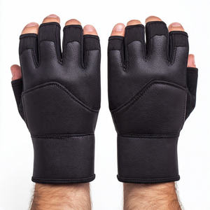 Guantes de Neopreno Antideslizantes para Fitness con Soporte para Muñeca, Guantes de Gimnasio para Entrenamiento con Palma Antideslizante de Neopreno - Product Image 3
