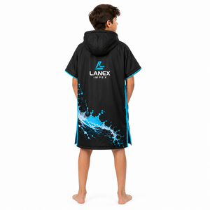 Poncho de Baño con Capucha para Niños, Impermeable, Cortavientos, de Secado Rápido, para Natación, Surf y Playa - Product Image 4