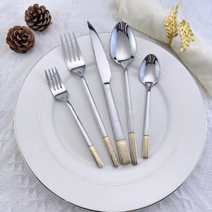 Eye catching stainless steel cutlery <b>set</b> for modern and traditional dining setups suitable for kitchen, dining, and catering use - Product Image 4