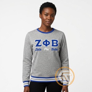 Sudadera de Invierno Personalizada al por Mayor con el Último Diseño de la Hermandad Femenina Zeta Phi Beta, de Algodón y Felpa, Transpirable y Bordada - Product Image 3
