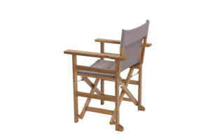 Chaise de Réalisateur Pliante avec Structure en Bois et Assise en Tissu Toile pour Studios de Cinéma, Événements, Utilisation en Extérieur et Hôtellerie - Product Image 3