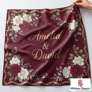 Écharpe Carrée de Luxe Personnalisée en Soie Imprimée, Foulard Tendance, Vente en Gros, Fabricant Textile OEM ODM - Product Image 3