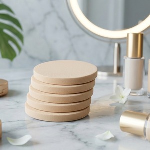 [K-ESSENTIALS] Éponge cosmétique micro-poreuse Rubycell, douce au toucher, double usage, coussin de maquillage, mélangeur de maquillage - Product Image 1