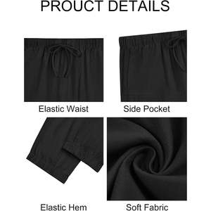 Pantalon de survêtement homme haute qualité à entrejambe bas, coupe ample Harem, en polaire respirante, avec logo personnalisé, vente en gros, nouveauté - Product Image 3