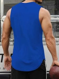 Quick Dry Deep Cut Armhole Muscle Fit Bodybuilding <b>Stringer</b> Mens <b>Vest</b> - Product Image 4