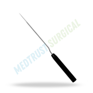 Cuchillo de corte lateral tipo bayoneta de 18 pulgadas (460 mm) para neurocirugía y cirugía de columna vertebral, instrumento para corte de discos. - Product Image 4