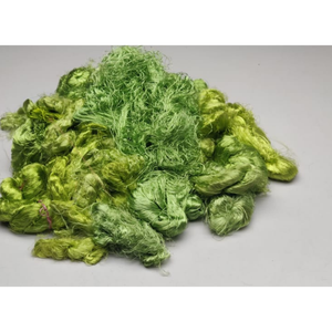 Fibra de Viscosa de Plátano Reciclada, Hilado Suelto Verde para Hilatura, Tejido y Arte Textil - Product Image 1