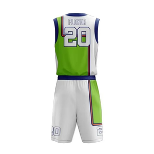 Uniformes de Baloncesto Personalizados Evostitch, Verde y Blanco, Sin Mangas, Sublimados, de Spandex/Poliéster, Transpirables, Unisex, para Adultos - Product Image 3