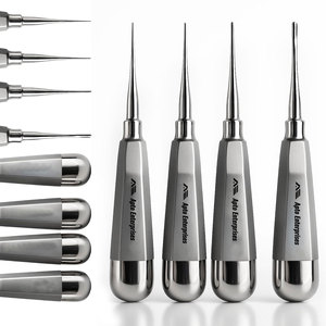 ชุดเครื่องมือถอนฟันแบบแมนนวล 4 ชิ้น ทำจากสแตนเลสสตีล ขนาด 1.5 มม. 2.5 มม. 3.5 มม. 4.5 มม. สำหรับใช้ในโรงพยาบาล - Product Image 1