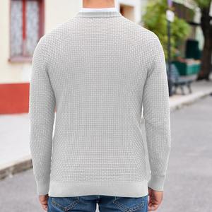 Suéter de Mohair Personalizado para Hombre, Jersey de Punto con Letras Jacquard, Proveedor de Prendas de Punto de Mohair para Invierno - Product Image 5