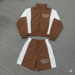 Rexfit Sports Custom Nylon 3M Reflective Windbreaker <b>Jacket</b> and <b>Track</b> Pant Set <b>for</b> <b>Men</b> Tracksuit Set Wholesale - Product Image 4