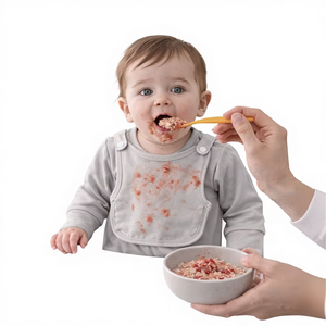 Romper Unisex para Bebé 100% Algodón Orgánico Personalizable, con Babero Desmontable, Manga Larga, Ecológico, Suave y Transpirable - Product Image 1