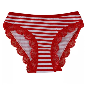 Culotte de bikini populaire en dentelle tricotée sans couture en Spandex pour femme, écologique, respirante, antibactérienne, unie, à séchage rapide, avec maintien et taille ajustable - Product Image 6
