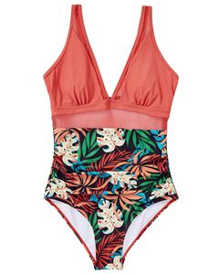 Traje de Baño Entero Sexy de Talla Grande para Mujer, Color Sólido, Fabricante de Trajes de Baño con Logotipo Personalizado, Proveedor de Trajes de Baño de Corte Alto y Espalda Baja - Product Image 3