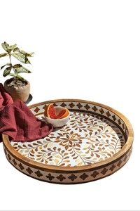 Hot <b>Sale</b> Mother of Pearl Shell Serving and Storage Tray <b>for</b> Home Dining Room Tabletop Organization Gift and Interior Decoration - Product Image 4