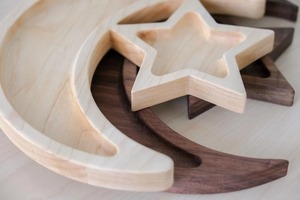 Bandeja Decorativa de Madera con Forma de Luna Creciente y Estrella, Perfecta para Receber Invitados, Presentación Festiva para Ramadán y Eid - Product Image 4