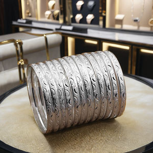 กำไลเงินชุบขายส่ง, กำไลเงินชุบแบบดั้งเดิม, กำไลแฟชั่น, กำไลทองเหลืองชุบเงิน, กำไลเงินสั่งทำ - Product Image 3