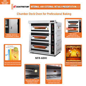 Nouveau four à gaz Southstar avec distribution uniforme de la chaleur, en acier inoxydable, 220V - Équipement de <span class=keywords><strong>boulangerie</strong></span> commercial, contrôle numérique - Product Image 4