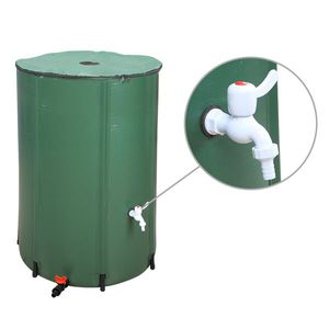 Serbatoio Pieghevole Verde da 132 Galloni per Raccolta Acqua Piovana, Accessori da Giardino - Product Image 5