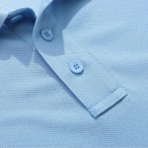 Chemise pour homme, style anglais, de qualité supérieure, en polyester/coton tricoté, manches courtes, séchage rapide, décontractée, sportive, golf - Product Image 3