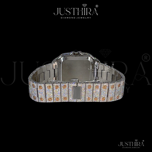 Reloj de Diamantes Moissanite Resistente al Agua Más Vendido para Hombre, Reloj de Pulsera de Lujo con Incrustaciones de Diamantes y Construcción Duradera Disponible para la Venta - Product Image 4