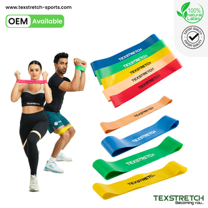 Ensemble de bandes de résistance en latex naturel avec logo personnalisé - Bande de fessiers mini et cercle de hanche pour le yoga et la gym (OEM) - Product Image 1