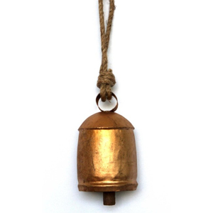 Campana de vaca de latón vintage de moda para colgante navideño, paquete de campanas con cuerda, cuerno metálico, campana de vaca de metal, campanas decorativas navideñas artesanales - Product Image 4