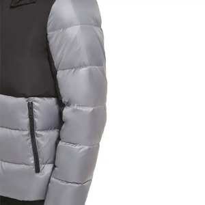 <b>Top</b> Quality Hooded Puffer Jacket OEM Logo Oversized Men's <b>Bubble</b> Solid Color Custom Men Puffer Jacket - Product Image 3