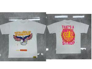 T-shirt unisexe à manches courtes en coton d'été, motif 'That's Awful Lot Cough Syrup', style Hip Hop, avec motif de tasse de boisson et lettres graffiti sur le devant - Product Image 4