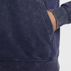 Sudadera con Capucha Azul Marino para Hombre, de la Mejor Calidad, 100% Algodón, Teñida, Color Sólido, Estilo Casual Hip Hop, Resistente al Viento, 220g, Venta al Por Mayor - Product Image 6
