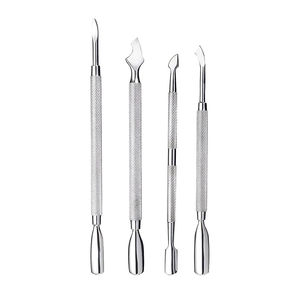 Juego Profesional de Empujadores de Cutículas de Doble Cabeza de Acero Inoxidable, Herramienta de Uñas Reutilizable para Manicura de Alta Calidad - Product Image 1
