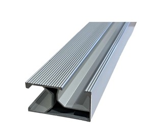 Profilé en aluminium extrudé direct usine, support de rail solaire AL6005-T6 26x50mm, anodisé sablé, longueur standard 4,2m, pour montage - Product Image 3
