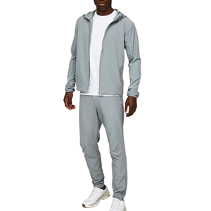Conjunto Deportivo Cortavientos con Capucha para Hombre, 100% Nailon, Personalizado ODM OEM de Alta Calidad, Chaqueta Deportiva Impermeable para Correr, Sin Marca - Product Image 1